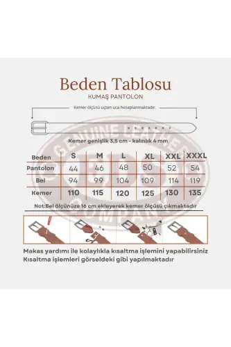 2 ta klassik erkaklar kamari - Qora charm - 6