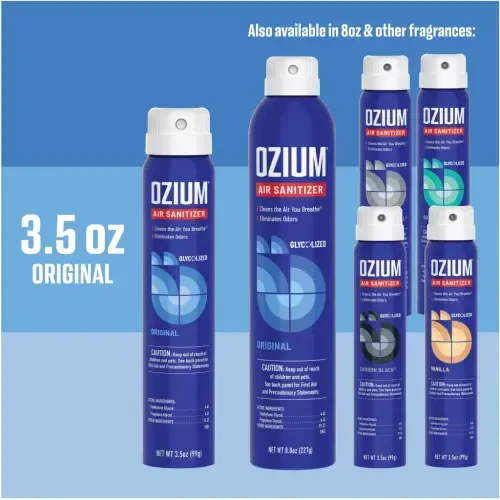 (2 ta) OZIUM Outdoor Essence Stand Alone Spray Automotive Air Freshener, 1 Pack, 3.5 fl oz Can - 1