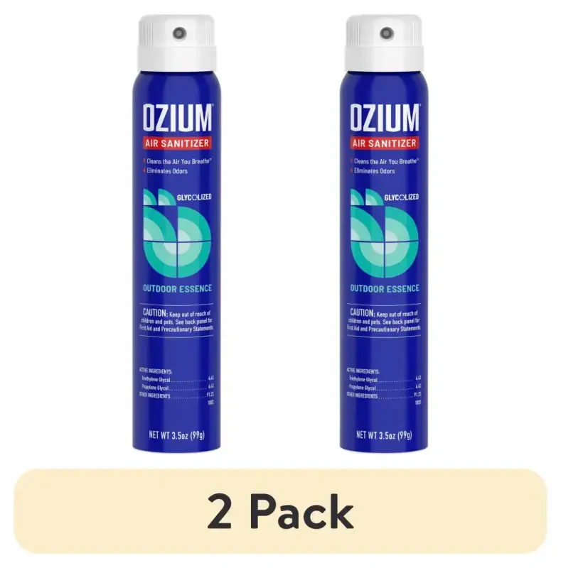 (2 ta) OZIUM Outdoor Essence Stand Alone Spray Automotive Air Freshener, 1 Pack, 3.5 fl oz Can - 2
