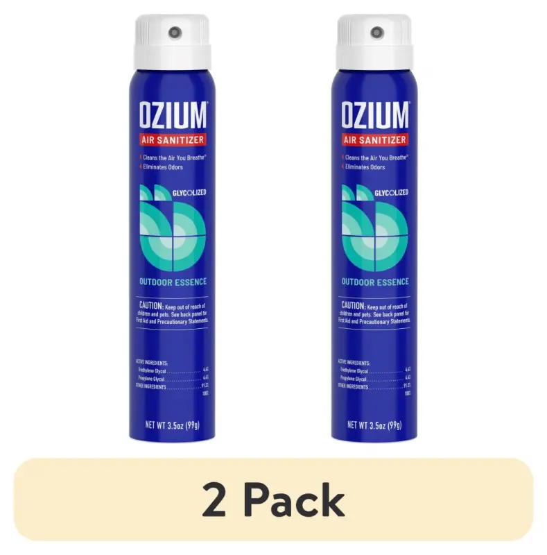 (2 ta) OZIUM Outdoor Essence Stand Alone Spray Automotive Air Freshener, 1 Pack, 3.5 fl oz Can - 2