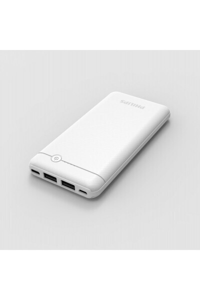 2 ta USB chiqishiga ega DLP1710CW 10 000 mAh quvvat banki - PHILIPS