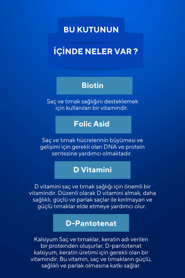 2 ta Vegan Soch va Tirnoq Vitamini Chaynab Olinadigan Gummy Biotin 5000, Vitamin D, Folik Kislota, Ot Kuyrugi - 4