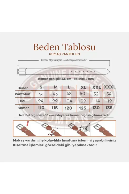 2 talikli klassik erkaklar kamari-Taba - 6