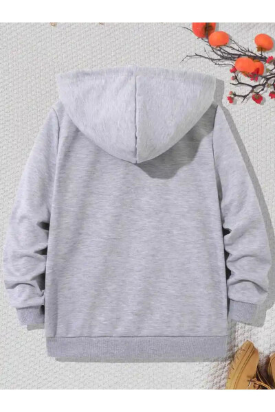2 ta'limli Afzallik To'plami Qiz-O'g'il Bolalar BASMASIZ Kaputli SVITSHIRT ( YANGI MAHSU LOT ) - 6