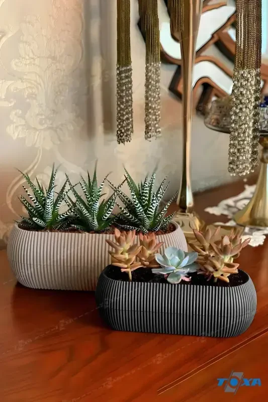 2 Tall Coral Long Pot Set-Assorted - TOXA