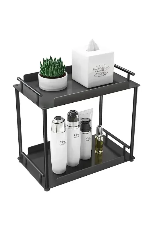 2 Tier Bathroom & Kitchen Organizer Shelf - DECORELAX