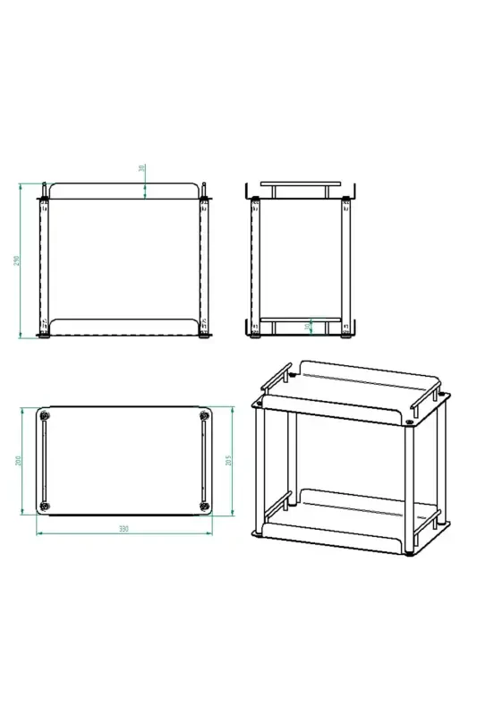 2 Tier Bathroom & Kitchen Organizer Shelf - 4