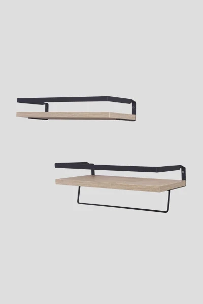 2-Tier Bathroom Shelf Towel Rack Decorative Bathroom Organizer Multi-Purpose Soap Dish Shelf - 3