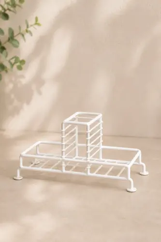 2-Tier Stand Cream Soap Dispenser Set (Hands, Dishes) - 3