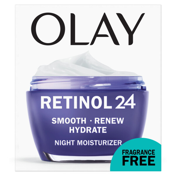 (2 упаковки) Olay Face Moisturizer Retinol 24 Ночной крем, Regenerist, Бесцветный лицевой увлажняющий крем, 1,7 унции - 11