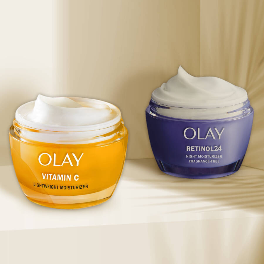 (2 упаковки) Olay Face Moisturizer Retinol 24 Ночной крем, Regenerist, Бесцветный лицевой увлажняющий крем, 1,7 унции - 16