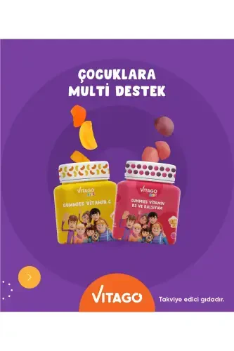 2-упаковочный набор жевательных витаминов Vitago Kids Vitamin C+D3 Calcium - VITAGO (1)