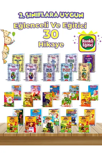 2. Ve 3.sınıflara Uygun Okumayı Sevdiren Öğretmen Tavsiyeli Okumayı Sevdiren 30'lu Hikaye Seti. - 1