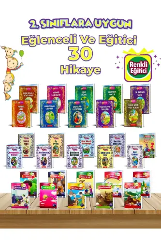 2. Ve 3.sınıflara Uygun Okumayı Sevdiren Öğretmen Tavsiyeli Okumayı Sevdiren 30'lu Hikaye Seti. - 3
