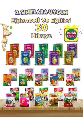 2. Ve 3.sınıflara Uygun Okumayı Sevdiren Öğretmen Tavsiyeli Okumayı Sevdiren 30'lu Hikaye Seti. - 4