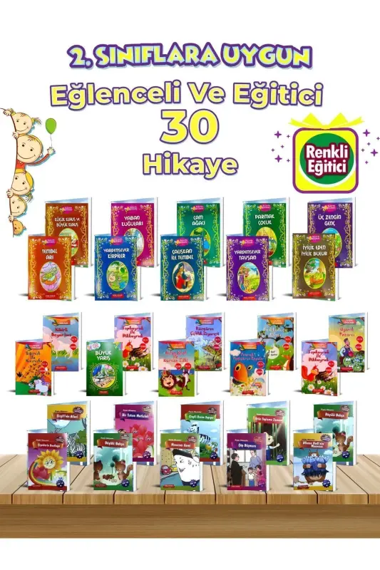 2. Ve 3.sınıflara Uygun Okumayı Sevdiren Öğretmen Tavsiyeli Okumayı Sevdiren 30'lu Hikaye Seti. - 5