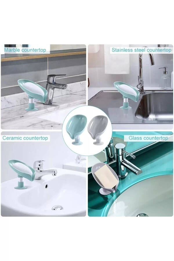 2 Waterproof Soap Dishes - Suction Cup Soap Dishes - 1