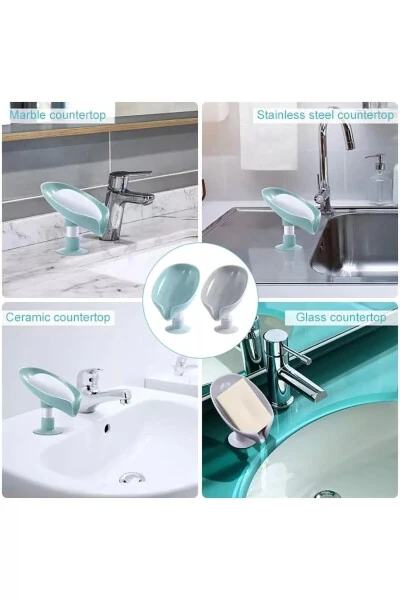 2 Waterproof Soap Dishes - Suction Cup Soap Dishes - 1