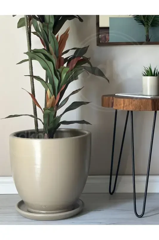 20 litr Klassik Guldon Tagligi 30cmx30cm Bej-Bej - 2