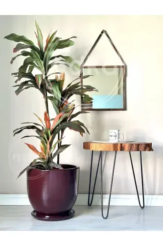 20 litr Klassik Guldon Tagʻligi 30cmx30cm Bordo-Bordo - 1