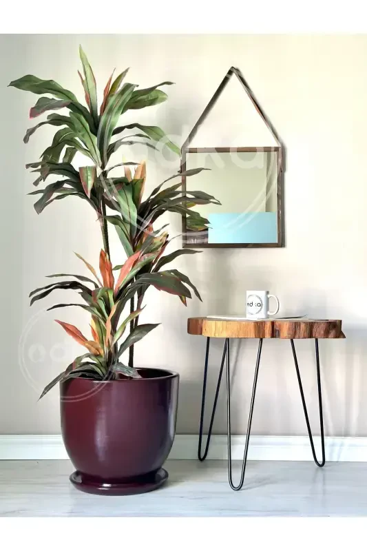 20 litr Klassik Guldon Tagʻligi 30cmx30cm Bordo-Bordo - 1