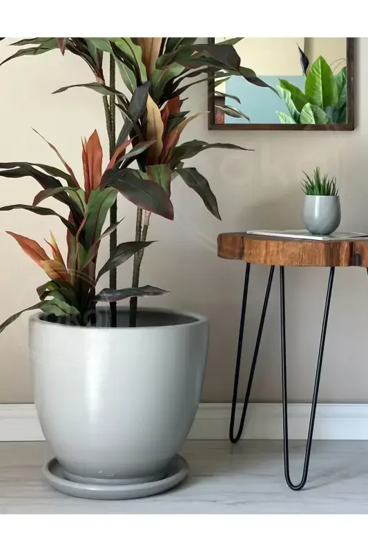 20 litr Klassik O‘simlik tuvagi taglikli 30cmx30cm Granit Kulrang-GRANIT - 2