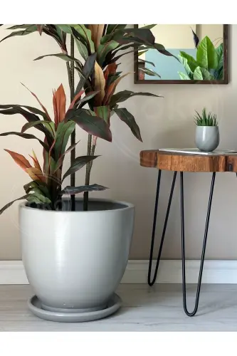 20 litr Klassik O‘simlik tuvagi taglikli 30cmx30cm Granit Kulrang-GRANIT - 2