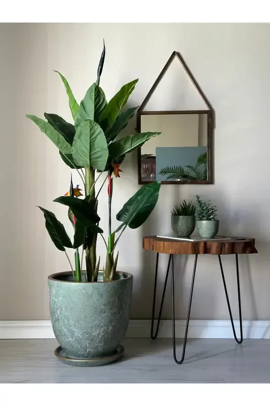 20 litr Klassik tuvak, tagʻli, 30cmx30cm, Lily Mint yashil, oq, oltin-Mint yashil, oq, oltin - ODKA