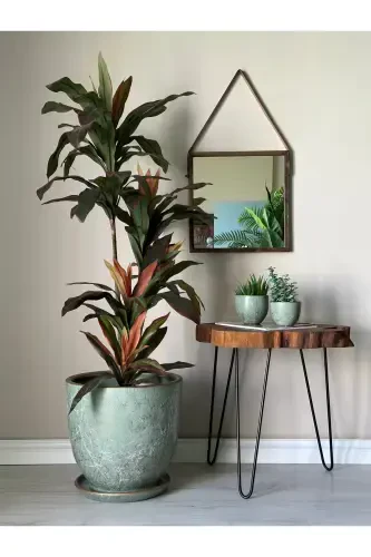 20 litr Klassik tuvak, tagʻli, 30cmx30cm, Lily Mint yashil, oq, oltin-Mint yashil, oq, oltin - ODKA (1)