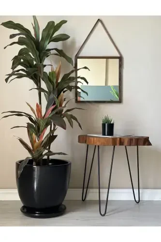 20litre Klasik Saksı Tabaklı 30cmx30cm Siyah-SİYAH - 1