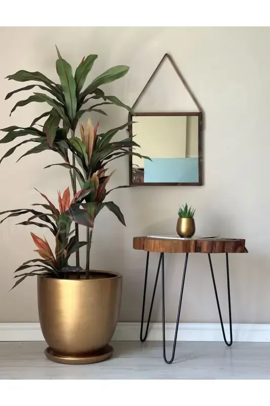 20 литров Классический Горшок с Поддоном 30смx30см Золото-Золото - ODKA