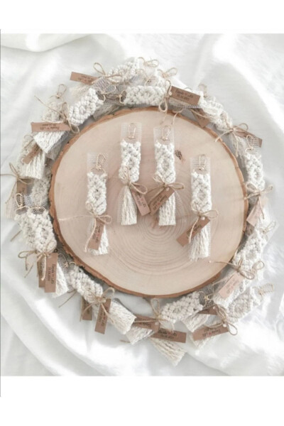 20 штук брелков из макраме Подарок на помолвку День рождения - SUDE DESIGN