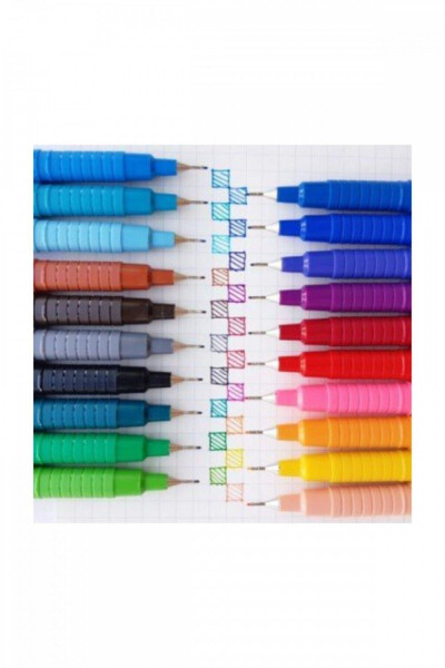 200 Fineliner 0.4 Mm İnce Uçlu Yazı Ve Çizim Kalemi 15 Renk Set - 12