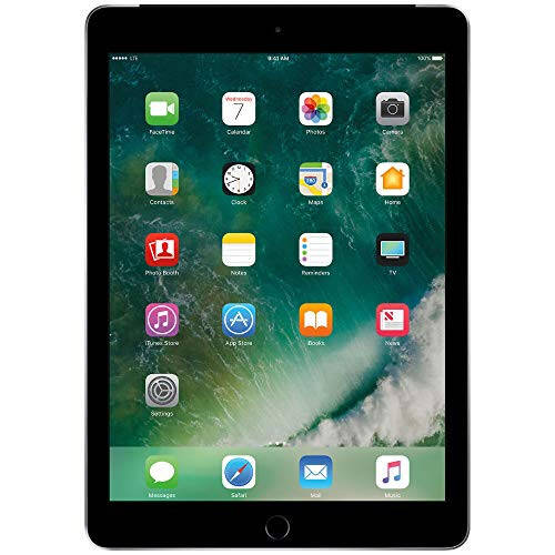 2017 Apple iPad (9.7-inch, WiFi + Cellular, 32GB) - Space Gray (Renewed) - 1