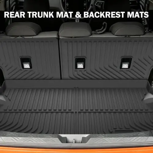 2018-2023 Subaru Crosstrek/Impreza uchun KUST Pol Tagliklari (Gibrid uchun emas) | Barcha Ob-havo Avtomobil Tagliklari Aksessuarlari, Orqa Yukxona Matosi, O'rindiq Suyanchig'i Matlari, TPE Rezina, Baland Qirrali - 6