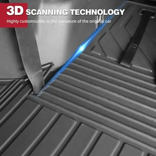 Floor Mats Compatible with 2018-2024 Chevrolet Equinox/GMC Terrain (Not for EV) Cargo Liner Trunk Mat All Weather Protection Backrest Mat Fit for Chevy Equinox Heavy Duty Accessories - 1