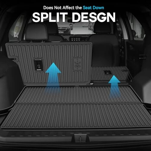 2018-2024 Chevy Equinox uchun pol gilamlari va yukxona qoplamasi va orqa o'rindiq gilamlari - Chevrolet Equinox barcha modellariga moslashtirilgan barcha ob-havo sharoitlariga chidamli TPE pol astarlari va yukxona gilamlari va orqa o'rindiq gilamlari - IKABEVEM