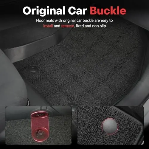 Floor Mats Compatible with 2019-2024 2025 Chevrolet Blazer TPE Heavy Duty Rubber Automotive Cargo Mat Chevy Blazer All Weather Protection Waterproof Non-Slip Floor Liner (Not for EV) - 5