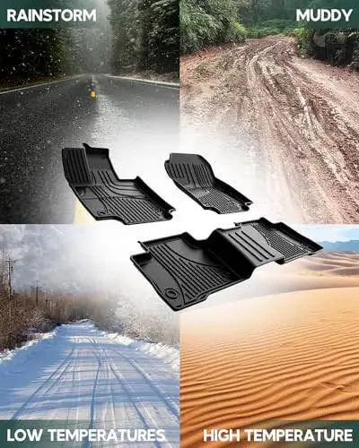 2019-2024 yillar uchun Toyota RAV4 uchun TTX LIGHTING pol gilamlari va yuk xonasi astarlari: Barcha ob-havo sharoitlarida himoyalangan TPE pol gilamlari 1-chi, 2-chi qator va yuk xonasi astarlarini o'z ichiga oladi (Hibrid emas) - 4