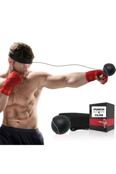 2020 Club Kick Box Boxing Head Reflex Speed Ball Leather Cover - 1