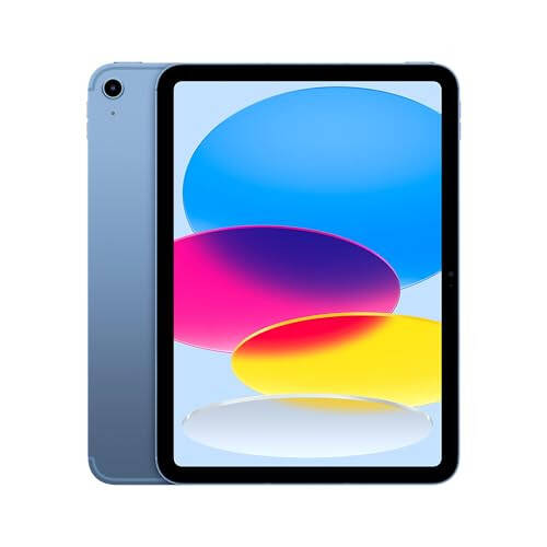 2022 Apple iPad (10.9 inç, Wi-Fi + Hücresel, 64 GB) - Mavi (Yenilenmiş) - 1