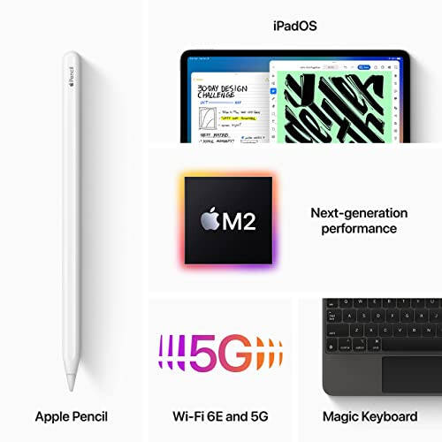 2022 Apple iPad Pro (12.9 inç, Wi-Fi + Hücresel, 256 GB) - Uzay Grisi (Yenilenmiş) - 11