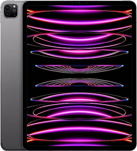 2022 Apple iPad Pro (12.9-inch, Wi-Fi + Cellular, 256GB) - Space Gray (Renewed) - 1