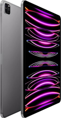 2022 Apple iPad Pro (12.9-inch, Wi-Fi + Cellular, 256GB) - Space Gray (Renewed) - 2