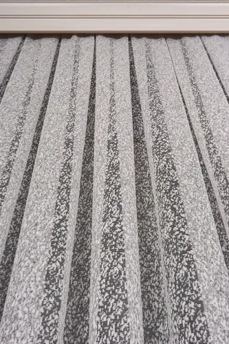 2022 Season Ironless Knit Sand Snowflake Patterned Voile Curtain 1x2 Sparse Pleated - 1