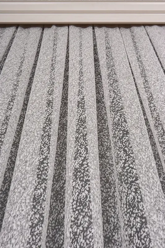 2022 Season Ironless Knit Sand Snowflake Patterned Voile Curtain 1x2 Sparse Pleated - 1