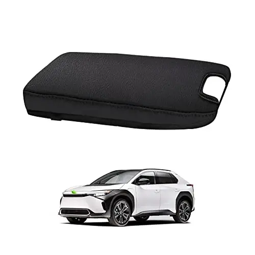 Autorder Center Console Cover for 2023 2024 2025 Toyota bZ4X /Subaru Solterra Accessories Armrest Cover Anti-Scratch Middle Console Pad Leather Armrest Protector 