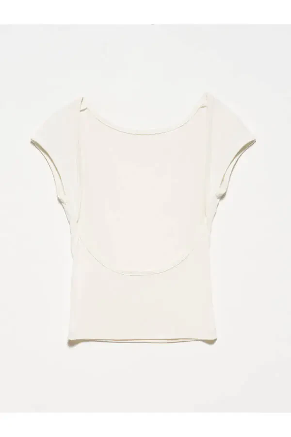 20230 Backless Top - Ecru - 14