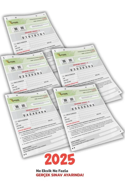 2024 TYT All Subjects Navigation 5-Pack General Trial Set (ÖSYM SETTINGS) - Modazone