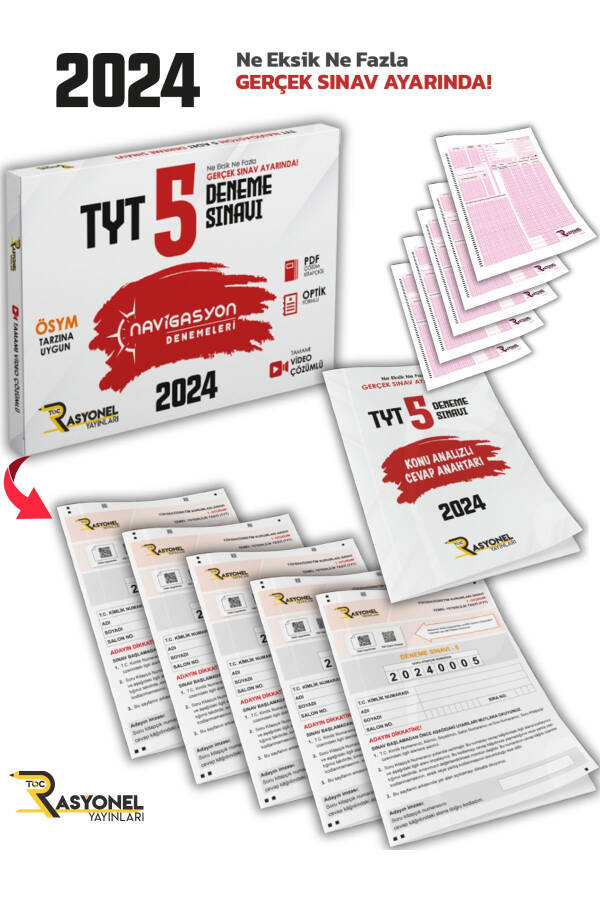 2024 TYT All Subjects Navigation 5-Pack General Trial Set (ÖSYM SETTINGS) - 22